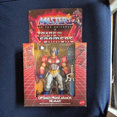 Masters of The Universe MOTU x Transformers Optimus Prime Armor He-Man Unpunched