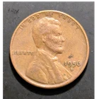 1956 Lincoln Wheat Small Cent Repunched Mintmark BN Denver
