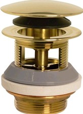 Westbrass 1-1/2" Integrated Overflow Bath Drain Polished Brass D98R-01