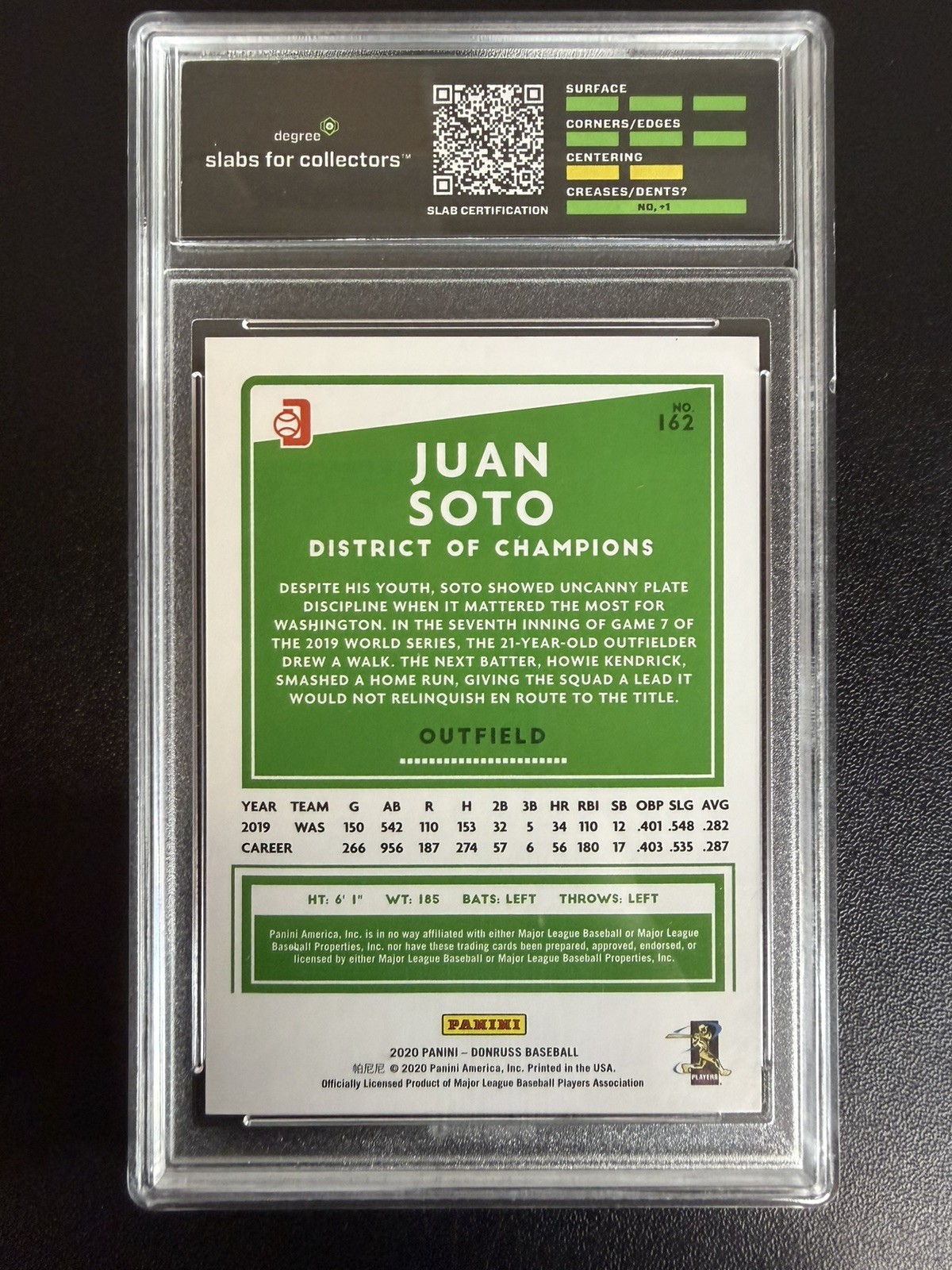 Juan Soto Look at this SP Emoji /25 Panini Donruss 162  view 2