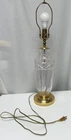 Vintage Waterford Ireland 27" Lead Crystal Diamond Panel Cut Glass Table Lamp