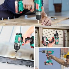 HYCHIKA 18V Cordless Drill & Impact Driver Combo Kit