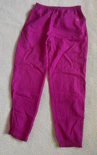 Adidas vintage pants Nilon size L women hot pink.
