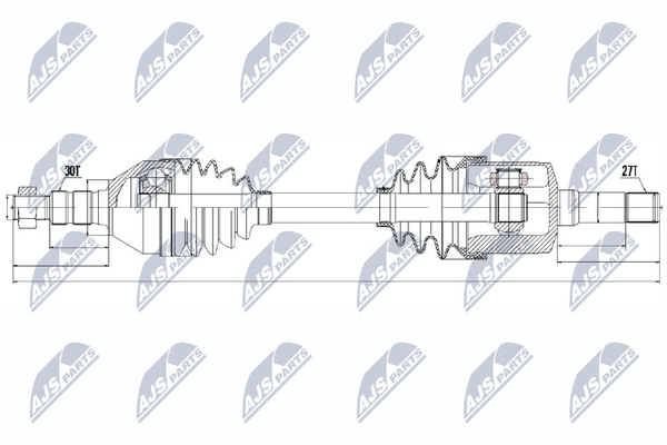 Antriebswelle NTY NPW-PL-033 FüR Saab Opel Insignia G09 Sports Tourer Country-image