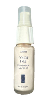 NOS MIB AVON COLOR FREE LIQUID FOUNDATION 2 FL OZ Opened Fair