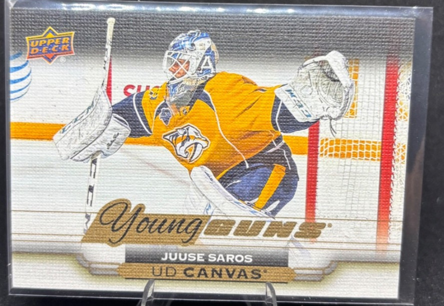 2015-16 Upper Deck UD Canvas Young Guns Juuse Saros #C219
