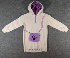 Disney Girls' Minnie Mouse Hoodie With Attached Pouch Size Large 10/12