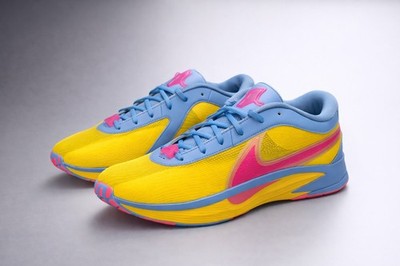 Nike Candy Funhouse Giannis Freak 6 Candy Yellow Blue Pink HF1820-700 Sneakers
