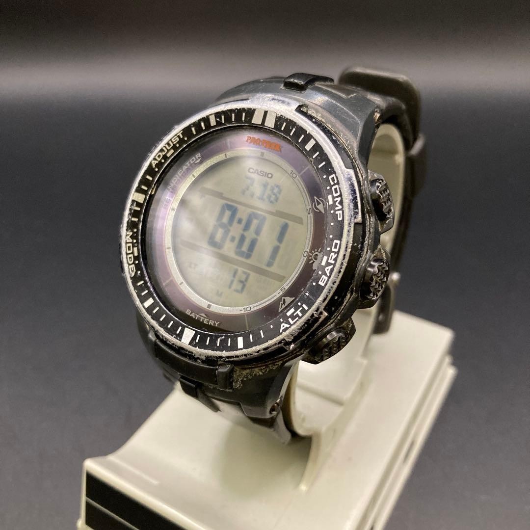 CASIO Pro Trek PRW-3000 Tough Solar Watch Operation Checked Watch Only