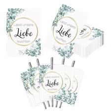 100 Stück Wunderkerzen Hochzeit Etiketten,Knicklichter Hochzeit Lasst Unsere ...