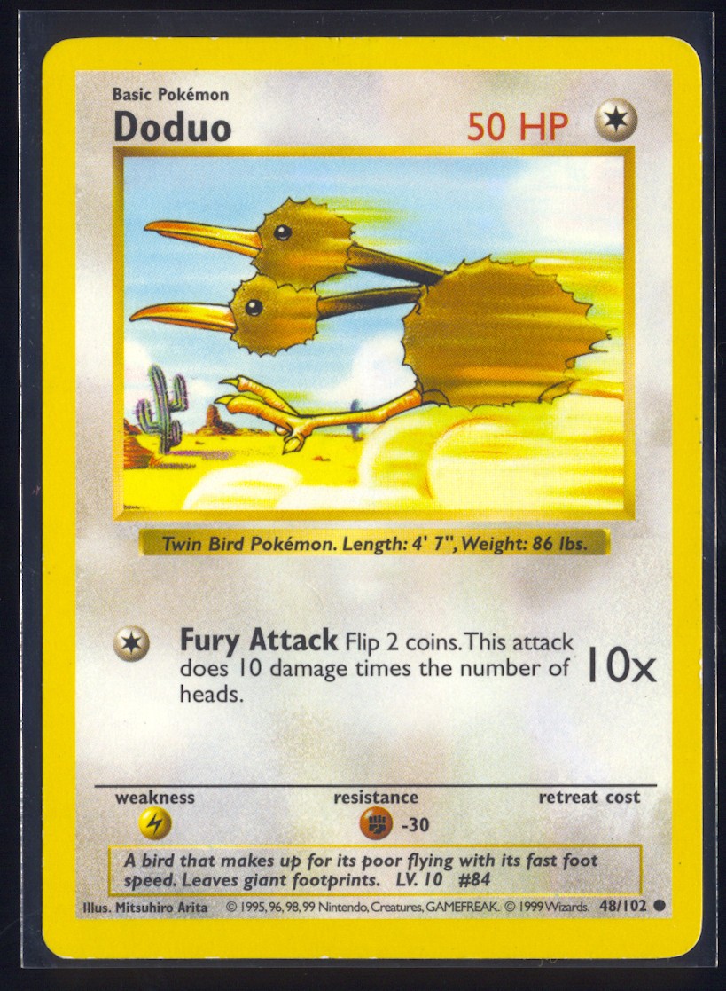 Doduo 048/102 Base Set (Shadowless) Regular