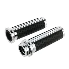 Chrome Soft Comfort Hand Grips For Harley Touring Road Glide FLTR 08-22 By Wire