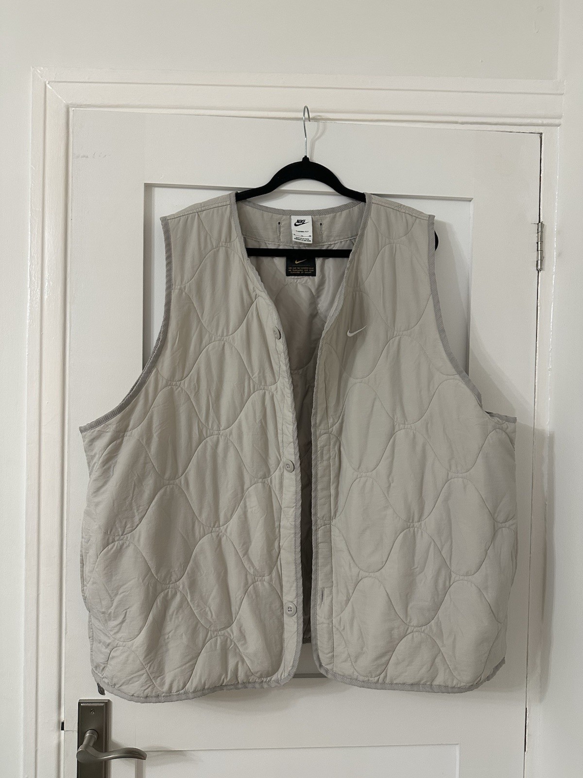 SACAI X NIKE Gilet militare Nike isolato therma fit grigio taglia XL