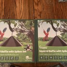 (2x)in-1 Squirrel Baffle for Bird Feeder Pole Shepherds Hooks with 40" Spikes — photo 1
