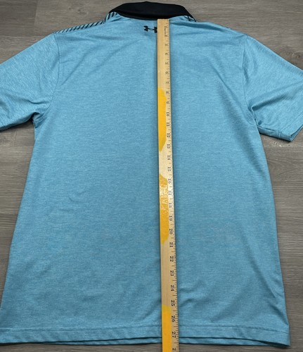 Under Armour Mens Medium Blue Playoff Polo Cool Design - Picture 8 of 8