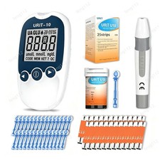 Uric Acid Test Kit URIT-10 Home Tester with 25 Test Strips Included