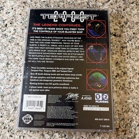 Sega Saturn Tempest 2000 Interplay 1996 Video Game Complete In Box