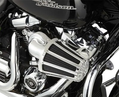 AN Monster Air Cleaner w Cover 10g Chrome Harley Road Glide Custom 17-23