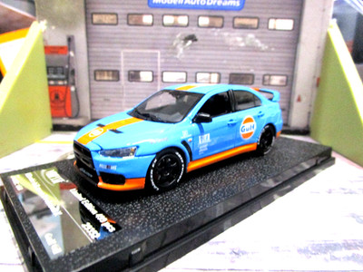 MITSUBISHI Lancer EVO Evolution X 10 blau Gulf Street Rallye 29352 Vitesse 1:43