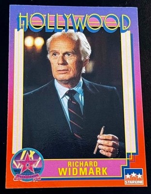 1991 Starline Card Actor Richard Widmark Kiss of Death Yellow Sky Gobi Vintage