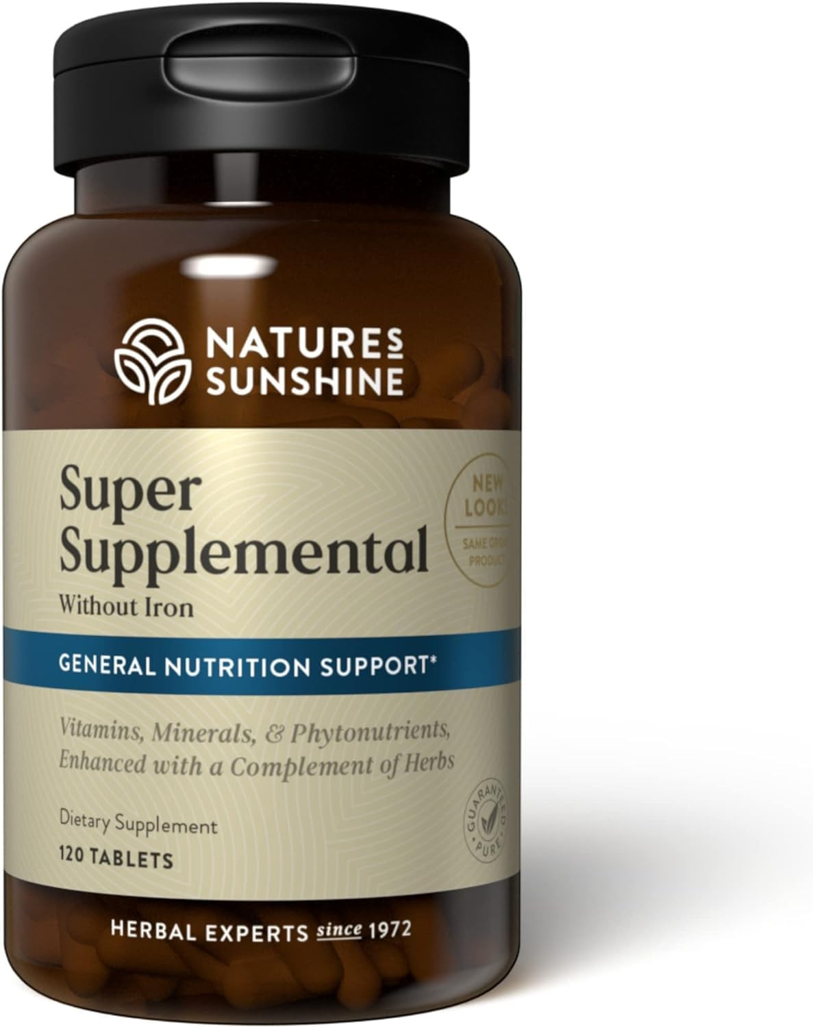 Nature’s Sunshine Super Supplemental Multivitamin without Iron, 120 Tablets