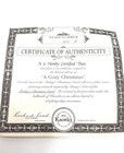 Knowles "A Cozy Christmas" Mickey's Christmas Carol Collector Plate w/COA — photo 3