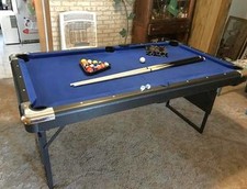 5.5 ft Billiard Pool Table Game Set with Folding Legs by MD Sports No Assembly