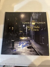 TOWER OF POWER SIGNED AUTOGRAPH VINYL ALBUM ACOA RECORD LP CASTILLIO & KUPKA