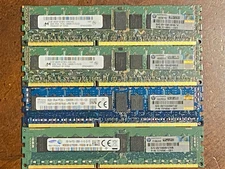 Lot of 4 Genuine HP 8GB PC3L-12800R DDR3 Low Voltage DIMM (731656-081) Tested