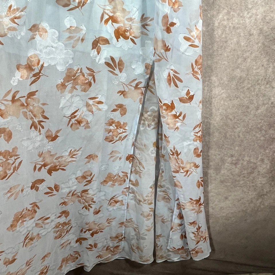 Baltic Born Maxi Dress Womens 2XL Light Blue Floral Boho Flowy Wedding Guest - Image 3 of 4