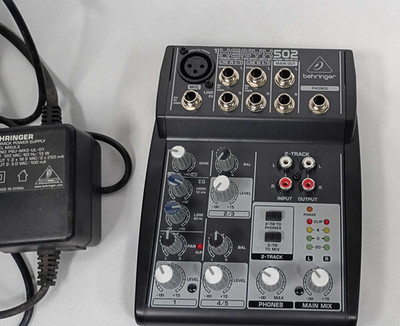 Behringer Xenyx 502 5-Input 2-Bus Premium Audio Mixer Mic Preamp British EQ