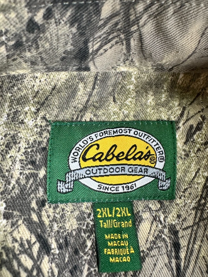Cabela's Shirt Men 2XL Multicolor Mossy Oak Brush Camo Seclusion 3D Open Country - Image 3 of 4