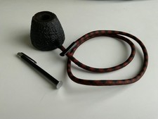 Rare ancien jeu de pipes de bureau de table rustiques Savinelli Italie avec tamper d'origine