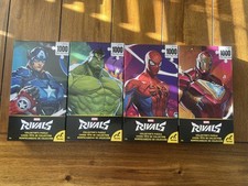 Marvel Rivals Puzzle Set Of 4 1,000 Pieces Spider Man, Captain America, Hulk,...