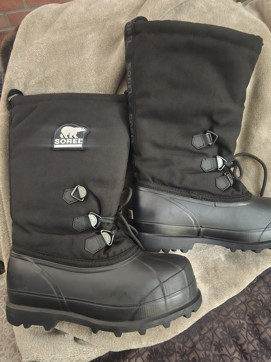 Sorel Glacier Black Insulated Winter Snow Boots Mens Size 10 Amazon.com | Sorel Men main image 3