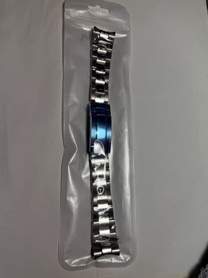 Stainless Steel Silver 21mm Band Bracelet, Unisex Wrist Watch Strap fit Rolex