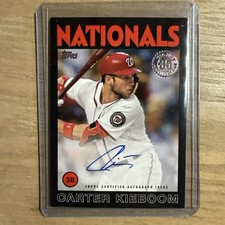 2021 Topps - 1986 Topps Autograph Carter Kieboom #86A-CK Black /199 (AU)
