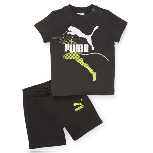 Puma Crew Neck Short Sleeve T-Shirt Shorts Set X Miraculous Toddler Boys Size 3