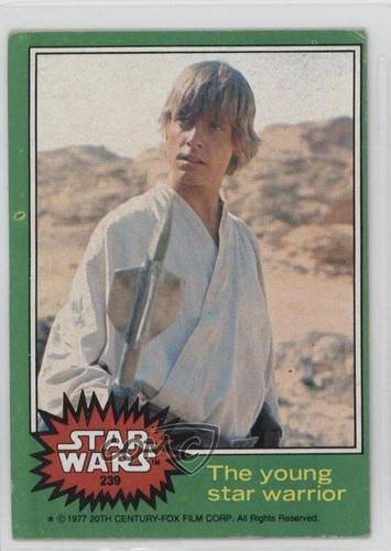 1977 Topps Star Wars #239 The young star warrior — Raw