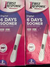 First Response Pregnancy, Digital 6 Days Sooner. 2 Tests. 2 pack