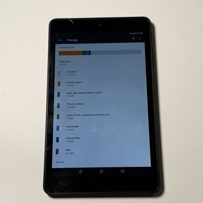 AT&T Trek HD 9020A 8  Tablet 16GB Black 4G LTE Wi-Fi Android   Used