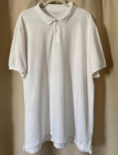 Old Navy White Go-Dry Short Sleeve Polo Shirt, Size XXL