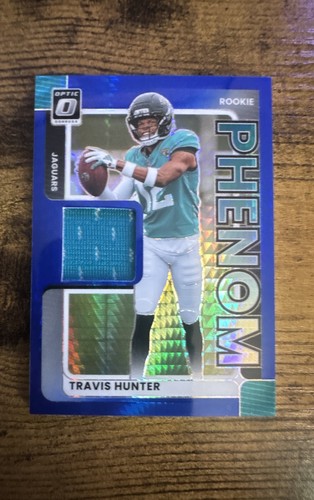 2025 Donruss Optic Travis Hunter Blue Hyper (RAW)