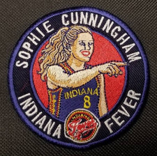 Sophie Cunningham Pointing  #8 Indiana Fever WNBA Embroidered Patch 3.5"