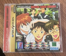 Neon Genesis Evangelion Digital Card Library Sega Saturn CIB US Seller