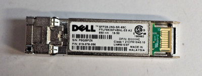 Dell HHHHC FTLF8536P4BNL-E5 SFP28-25G-SR-85C 25G SFP Optical Transceiver