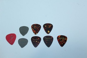 Vintage Collection Of Used Guitar Picks Lot of 8 Mixed Brands And Weights