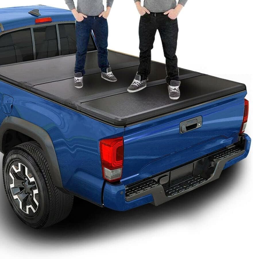 OSIAS Tri-Fold Hard Truck Bed Tonneau Cover On Top Compatible for 2005-2025 Niss