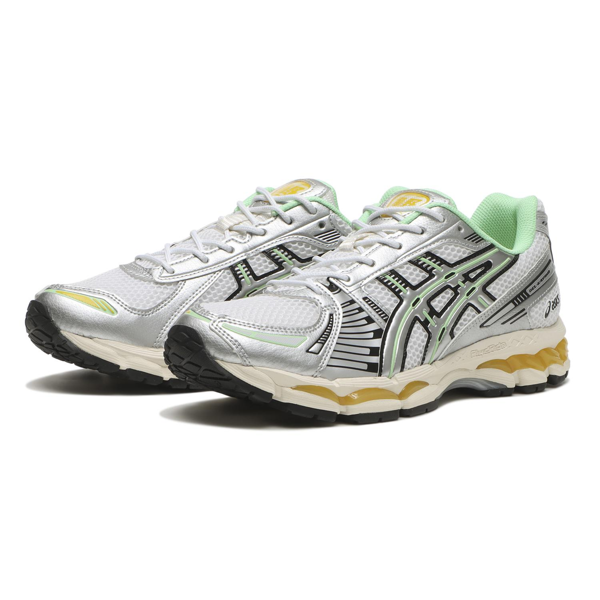 Asics Gel-Kayano 12.1 Silver Green Orange 1203A827-100 Men's Size