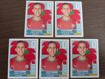 5x 2026 Panini FIFA World Cup Sticker Soufiane Rahimi Morocco #MAR 18 Al Ain FC